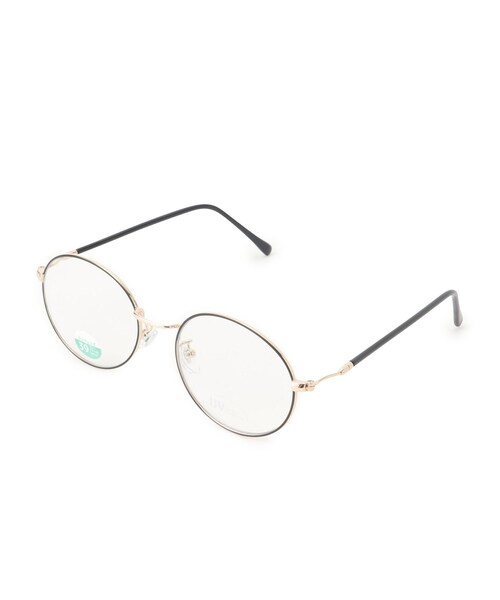 SHOO・LA・RUE(シューラルー)の「【ブルーライトカット】長モダンメタルメガネ(サングラス・レディース・ゴールド/ブロンズ・00)」の3枚目の写真