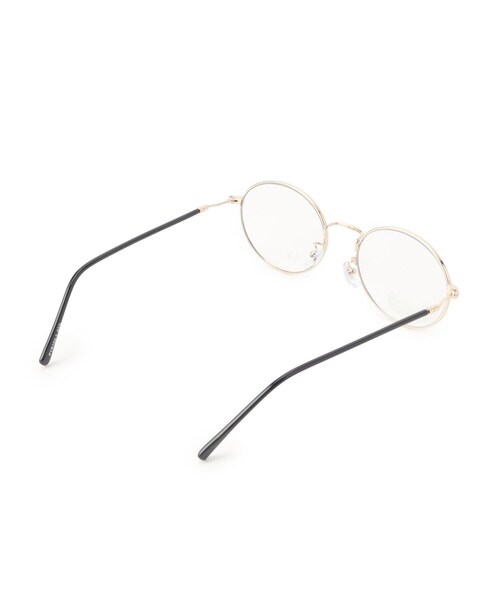SHOO・LA・RUE(シューラルー)の「【ブルーライトカット】長モダンメタルメガネ(サングラス・レディース・ゴールド/ブロンズ・00)」の4枚目の写真