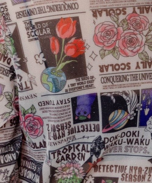 ScoLar（スカラー）の「153603：ラメニットソー3柄展開インナーT（Tシャツ/カットソー・レディース・オフホワイト/ブラック・M）」の6枚目の写真