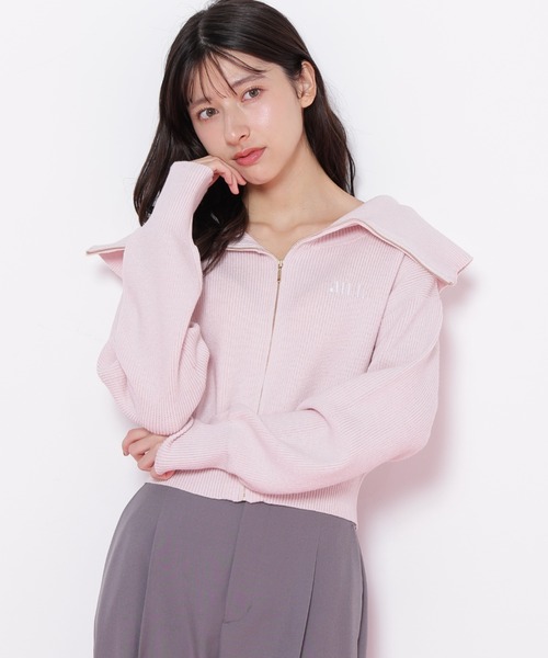 ◇ビッグカラージップニット（ニット/セーター）｜JILL by JILL STUART