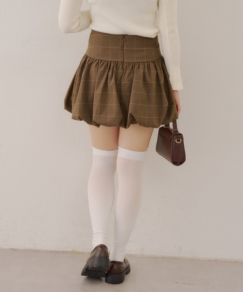 Another Branch olive des olive(アナザーブランチオリーブデオリーブ)の「バルーンミニスカート(スカート・レディース・ストライプ/チェック/ブラック・FREE)」の17枚目の写真