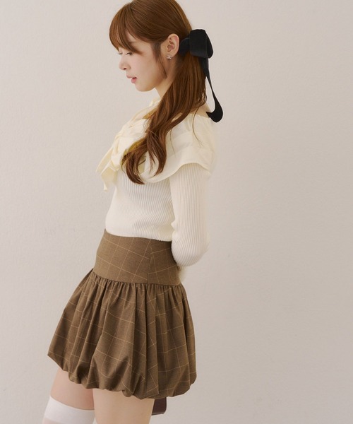 banal chic bizarreオリーブグリーン ミニスカート ロープ付き banal chic bizarreオリーブグリーン ミニスカート ロープ付き