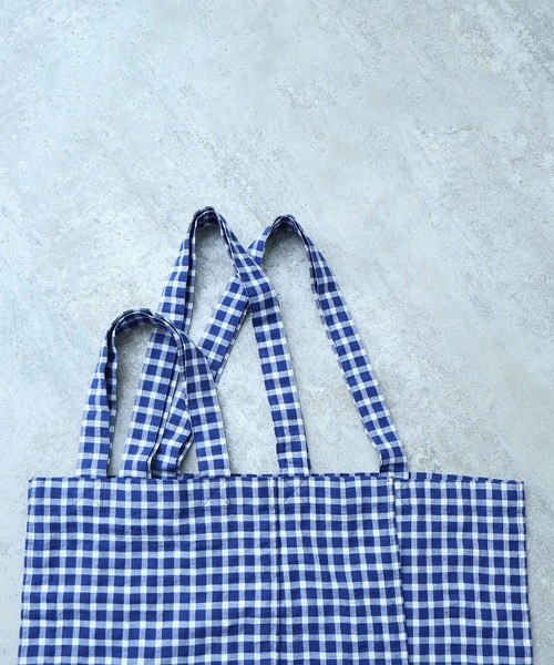 bulle de savon（ビュルデサボン）の「△トートバッグ(M)（トートバッグ・レディース・ネイビー系・FREE）」の8枚目の写真