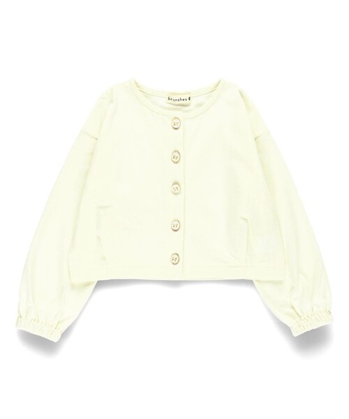 BRANSHES(ブランシェス)の「【綿100%】ボリューム袖カーディガン(カーディガン/ボレロ・キッズ・レッド/アイボリー・110/150/140/130/120/90/100/80)」の3枚目の写真