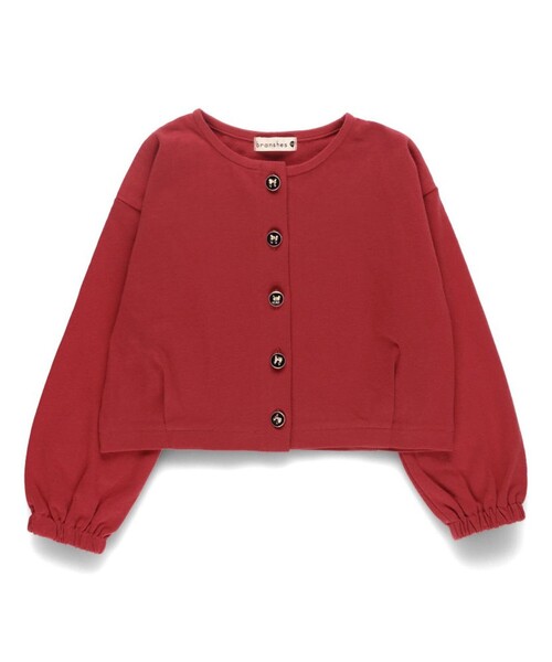 BRANSHES(ブランシェス)の「【綿100%】ボリューム袖カーディガン(カーディガン/ボレロ・キッズ・レッド/アイボリー・110/150/140/130/120/90/100/80)」の8枚目の写真