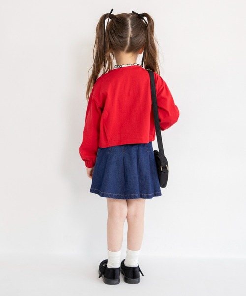 BRANSHES(ブランシェス)の「【綿100%】ボリューム袖カーディガン(カーディガン/ボレロ・キッズ・レッド/アイボリー・110/150/140/130/120/90/100/80)」の11枚目の写真