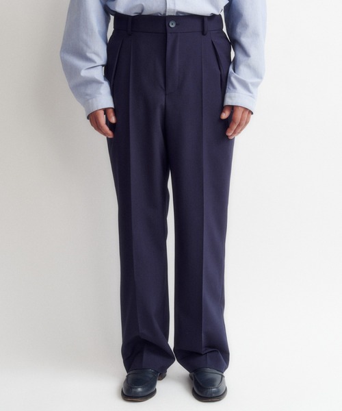 DIGAWEL（ディガウェル）の「In tuck pants（スラックス・メンズ・ネイビー/ブラック/チャコールグレー・2）」の6枚目の写真
