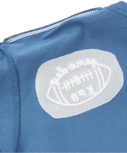 KP BOY（ケーピーボーイ）の「Bアップリケ 6分袖Tシャツ（Tシャツ/カットソー・キッズ・ブラック/ブルー・110cm/120cm/130cm/140cm/150cm/160cm）」の6枚目の写真