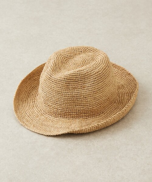 BEARDSLEY（ビアズリー）の「《a point etc》ラフィアハット（ハット・レディース・ブラック/グレー・FREE）」の2枚目の写真
