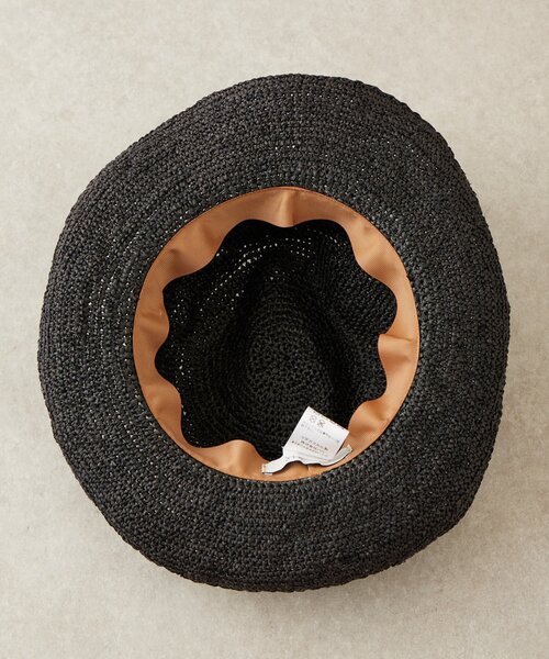 BEARDSLEY（ビアズリー）の「《a point etc》ラフィアハット（ハット・レディース・ブラック/グレー・FREE）」の5枚目の写真