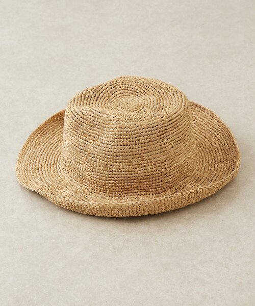 BEARDSLEY（ビアズリー）の「《a point etc》ラフィアハット（ハット・レディース・ブラック/グレー・FREE）」の7枚目の写真
