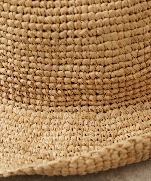 BEARDSLEY（ビアズリー）の「《a point etc》ラフィアハット（ハット・レディース・ブラック/グレー・FREE）」の9枚目の写真