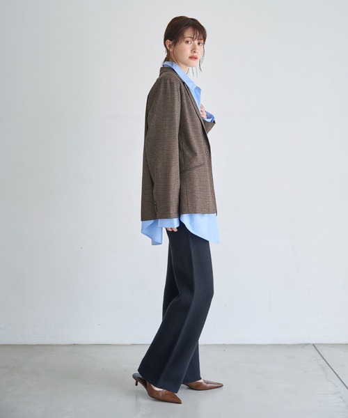 meilmada(メイルマダ)の「ウール混チェックテーラードジャケット(テーラードジャケット・レディース・ブラウン・MEDIUM/SMALL)」の13枚目の写真