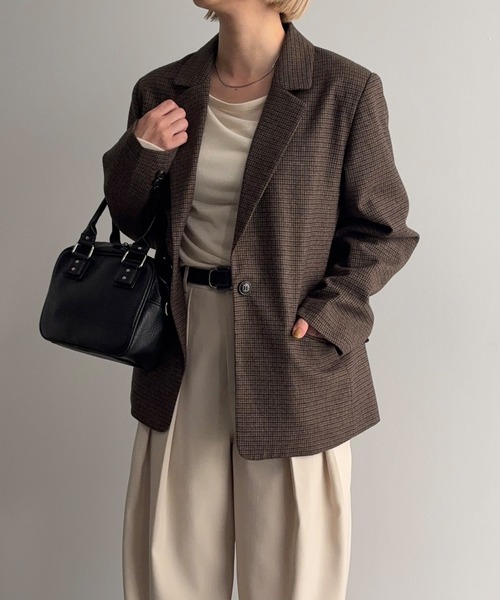 330 美品 MELT THE LADY テーラードジャケット チェック 330 美品 MELT THE LADY テーラードジャケット チェック 330 美