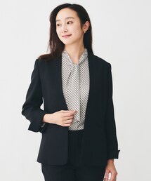 【定価36300円】アンタイトル タフタ ジャケット 6Lサイズ ホワイト 撥水/洗える/すっきり】ミディ丈タフタダウンコート（ダウン