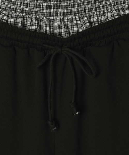 3.3 Field Trip (3.3フィールドトリップ)の「3.3 Field Trip/ダブルウエストスウェットハーフパンツ(スウェットパンツ・レディース・ブラック/グレー・FREE)」の9枚目の写真