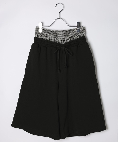 3.3 Field Trip (3.3フィールドトリップ)の「3.3 Field Trip/ダブルウエストスウェットハーフパンツ(スウェットパンツ・レディース・ブラック/グレー・FREE)」の16枚目の写真