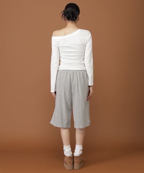 3.3 Field Trip (3.3フィールドトリップ)の「3.3 Field Trip/ダブルウエストスウェットハーフパンツ(スウェットパンツ・レディース・ブラック/グレー・FREE)」の15枚目の写真