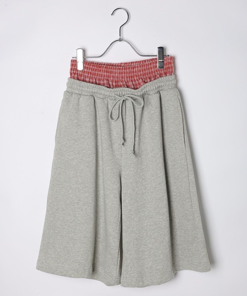 3.3 Field Trip (3.3フィールドトリップ)の「3.3 Field Trip/ダブルウエストスウェットハーフパンツ(スウェットパンツ・レディース・ブラック/グレー・FREE)」の17枚目の写真