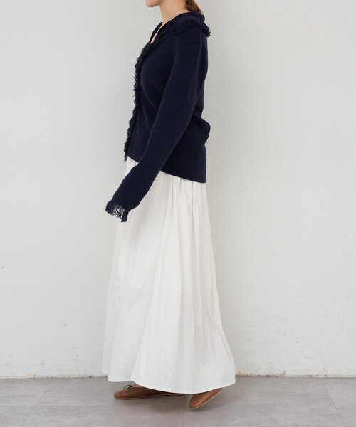 SHENERY（シーナリー）の「フリンジカーディガン（カーディガン/ボレロ・レディース・ネイビー/ベージュ・FREE）」の14枚目の写真