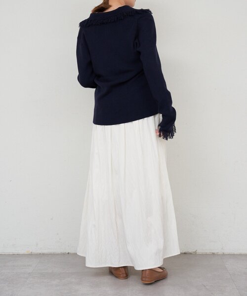 SHENERY（シーナリー）の「フリンジカーディガン（カーディガン/ボレロ・レディース・ネイビー/ベージュ・FREE）」の16枚目の写真