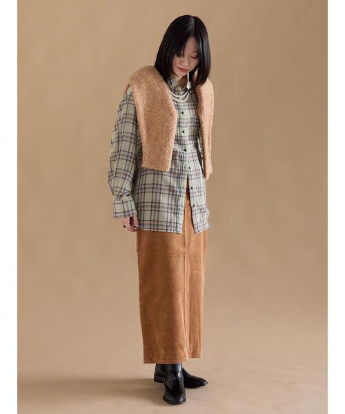 sm2rhythm（サマンサモスモスリズム）の「シアーチェックシャツ（シャツ/ブラウス・レディース・キナリ/イエロー/ブラック・F）」の8枚目の写真