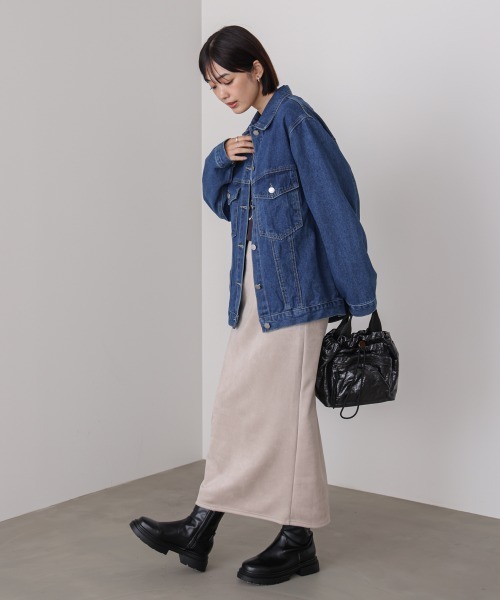 Bou Jeloud（ブージュルード）の「ビックポケットデニムシャツ（デニムジャケット・レディース・ブルー/ライトブルー/ブラック・FREE）」の8枚目の写真