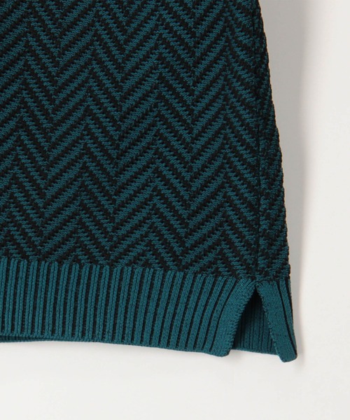 NICOLE CLUB FOR MEN（ニコルクラブフォーメン）の「ヘリンボーン タートルネックニット（ニット/セーター・メンズ・ブルー系/ブラック系/オフホワイト/ブラウン系/ブラック/ホワイト系・X-LARGE/LARGE/MEDIUM）」の18枚目の写真