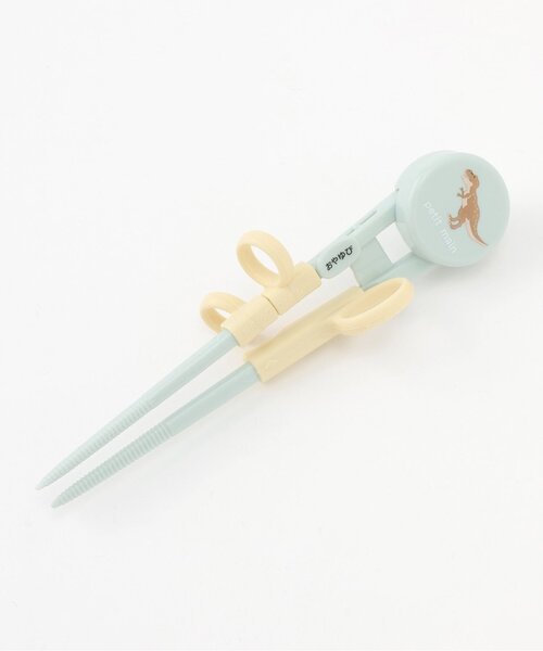 petit main（プティマイン）の「トレーニング箸ケースつき/L（カトラリー・キッズ・ライトベージュ/ライトピンク/ライトグリーン・F）」の4枚目の写真