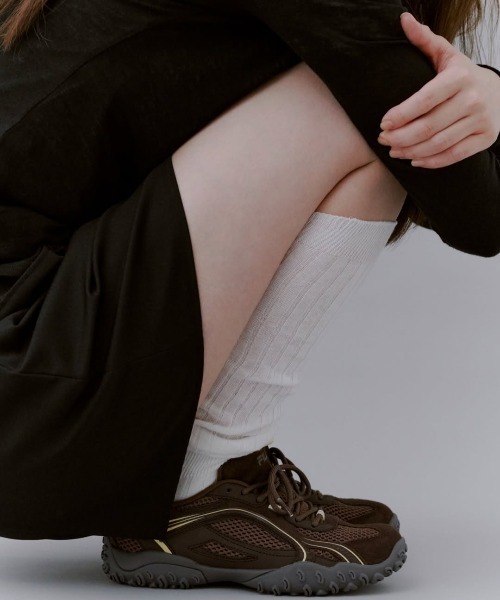 FILA（フィラ）の「FILA/フィラ レディース スニーカー 韓国 コリア MYERA マイラ FILA ECHAPPE MS LJ エシャッペ UFW25065200/UFW25065920（スニーカー・レディース・ブラウン/ベージュ・24.0cm/25.0cm/23.5cm/24.5cm/23.0cm）」の2枚目の写真