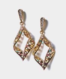 Zoule ゾーラ:MOROCCAN モロッカンシリーズ leafy moroccan ピアス