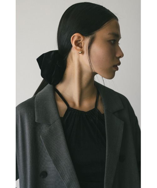 STYLEMIXER（スタイルミキサー）の「ベロアボリュームシュシュ（シュシュ・レディース・ブラック/アイボリー/ブラウン・FREE）」の12枚目の写真