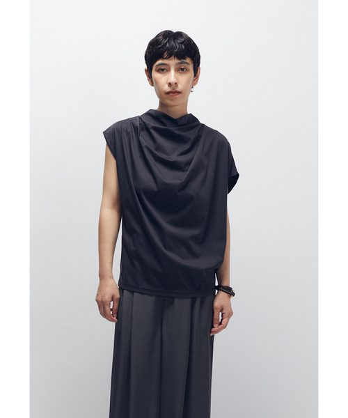 1er Arrondissement（プルミエアロンディスモン）の「ハイゲージコットンドレープＴ（Tシャツ/カットソー・レディース・ブルー系その他3/オフホワイト/グレー系その他7・FREE）」の4枚目の写真