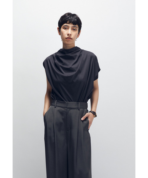 1er Arrondissement（プルミエアロンディスモン）の「ハイゲージコットンドレープＴ（Tシャツ/カットソー・レディース・ブルー系その他3/オフホワイト/グレー系その他7・FREE）」の5枚目の写真