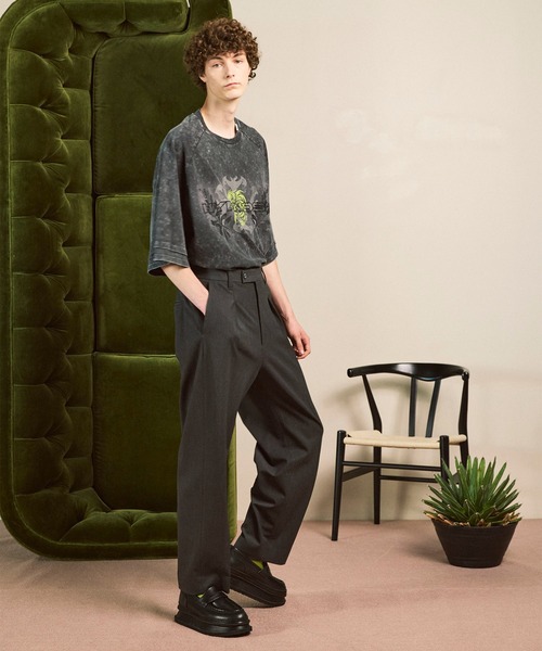 MAISON SPECIAL(メゾンスペシャル)の「《UNISEX》Wool Like Regular-Over Set Up/ウールライクレギュラーオーバーセットアップ【MAISON SPECIAL/メゾンスペシャル】(テーラードジャケット・メンズ・グレー/ネイビー/ブラック・2/1/0)」の5枚目の写真