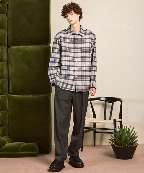 MAISON SPECIAL(メゾンスペシャル)の「《UNISEX》Wool Like Regular-Over Set Up/ウールライクレギュラーオーバーセットアップ【MAISON SPECIAL/メゾンスペシャル】(テーラードジャケット・メンズ・グレー/ネイビー/ブラック・2/1/0)」の7枚目の写真