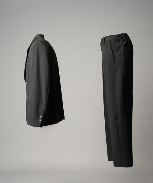 MAISON SPECIAL(メゾンスペシャル)の「《UNISEX》Wool Like Regular-Over Set Up/ウールライクレギュラーオーバーセットアップ【MAISON SPECIAL/メゾンスペシャル】(テーラードジャケット・メンズ・グレー/ネイビー/ブラック・2/1/0)」の13枚目の写真