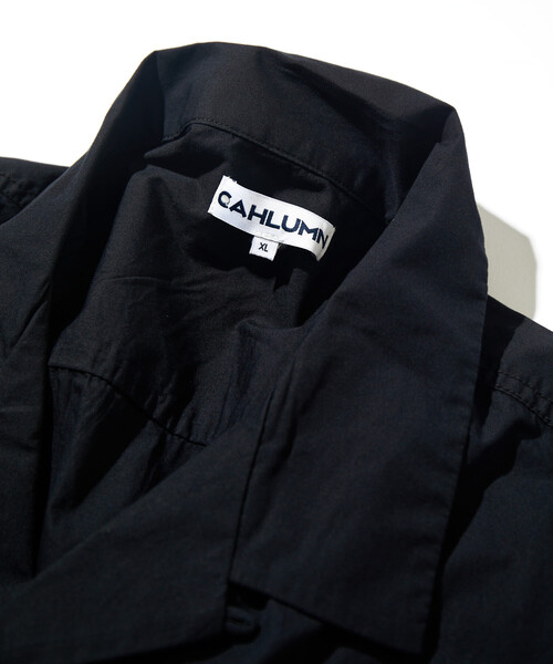 CAHLUMN/カウラム Magazine Pocket Broadcloth Open Collar