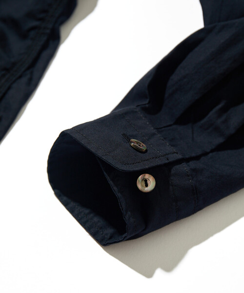 CAHLUMN/カウラム Magazine Pocket Broadcloth Open Collar