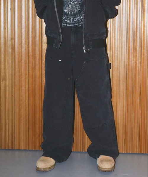 ダックバギーパンツ/ダブルニー/ワイドシルエット（その他パンツ