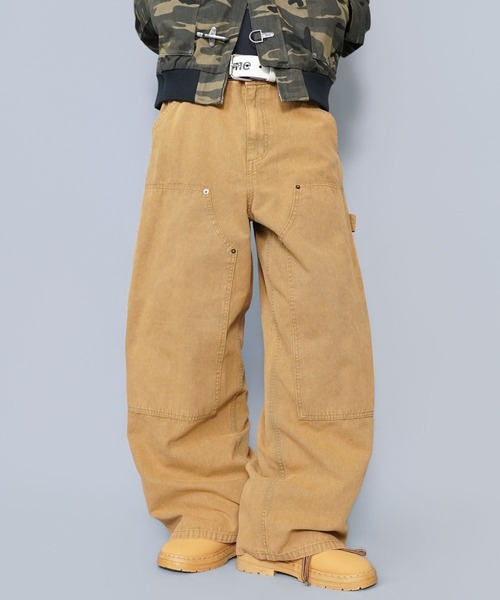 セール】ダックバギーパンツ/ダブルニー/ワイドシルエット（その他