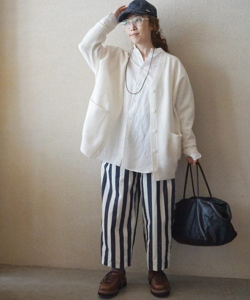 JOURNAL STANDARD LUXE（ジャーナルスタンダード　ラックス）の「ボイルメリノウールカーディガン（カーディガン/ボレロ・レディース・ホワイト/チャコールグレー/ブラック・FREE）」の22枚目の写真