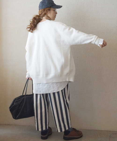 JOURNAL STANDARD LUXE（ジャーナルスタンダード　ラックス）の「ボイルメリノウールカーディガン（カーディガン/ボレロ・レディース・ホワイト/チャコールグレー/ブラック・FREE）」の5枚目の写真