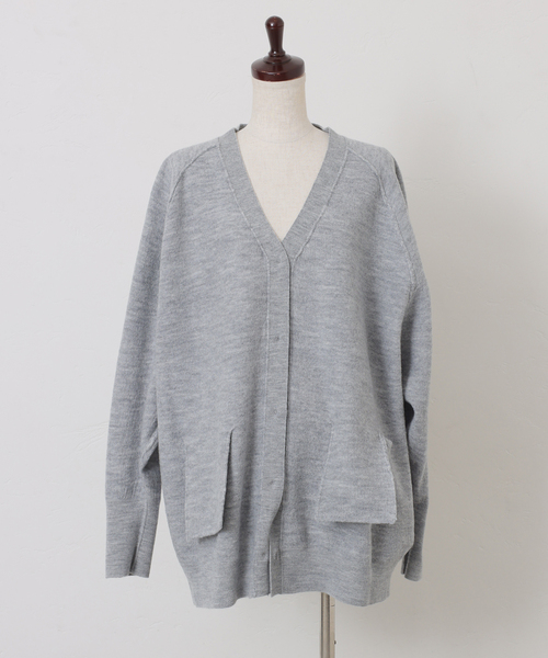 JOURNAL STANDARD LUXE（ジャーナルスタンダード　ラックス）の「ボイルメリノウールカーディガン（カーディガン/ボレロ・レディース・ホワイト/チャコールグレー/ブラック・FREE）」の15枚目の写真