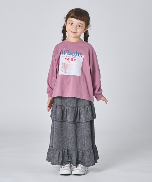 pairmanon（ペアマノン）の「アソート ティアード フリル スカート（スカート・キッズ・ホワイト/ブラック/ピンク系その他/ブラック系その他・S/M/L）」の7枚目の写真