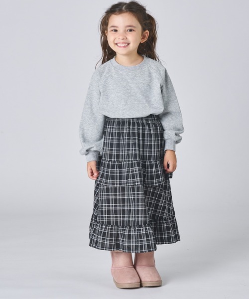 pairmanon（ペアマノン）の「アソート ティアード フリル スカート（スカート・キッズ・ホワイト/ブラック/ピンク系その他/ブラック系その他・S/M/L）」の9枚目の写真