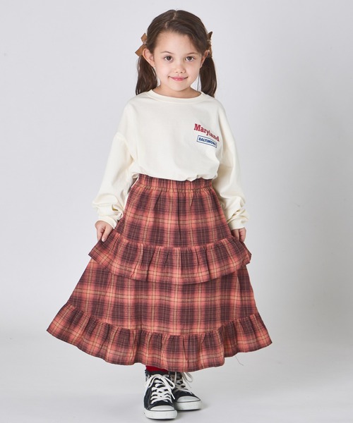 pairmanon（ペアマノン）の「アソート ティアード フリル スカート（スカート・キッズ・ホワイト/ブラック/ピンク系その他/ブラック系その他・S/M/L）」の13枚目の写真