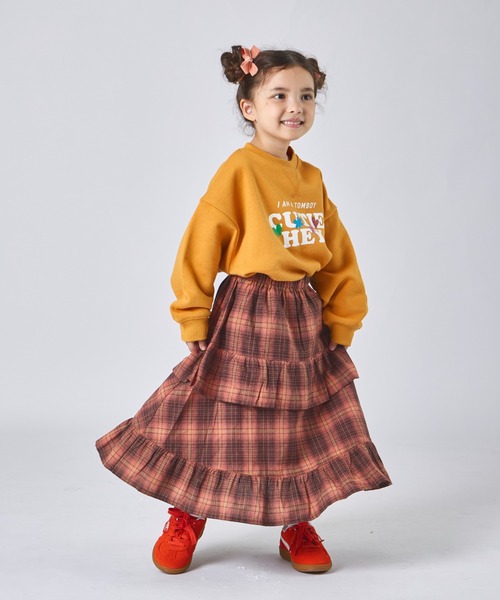 pairmanon（ペアマノン）の「アソート ティアード フリル スカート（スカート・キッズ・ホワイト/ブラック/ピンク系その他/ブラック系その他・S/M/L）」の14枚目の写真