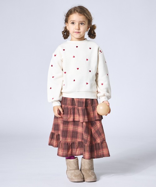 pairmanon（ペアマノン）の「アソート ティアード フリル スカート（スカート・キッズ・ホワイト/ブラック/ピンク系その他/ブラック系その他・S/M/L）」の22枚目の写真