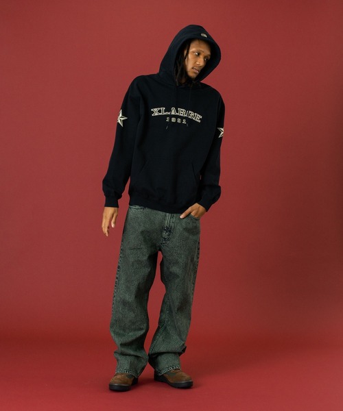 XLARGE(エクストララージ)の「1991 HOODED SWEATSHIRT(パーカー・メンズ・ブラック/オフホワイト/オリーブ・S/M/L/XL)」の8枚目の写真